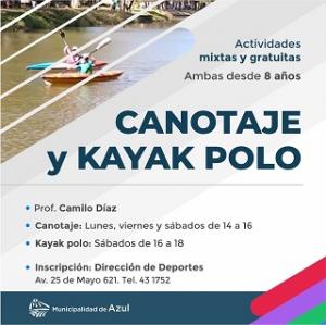 Nuevos horarios de Canotaje y Kayak Polo